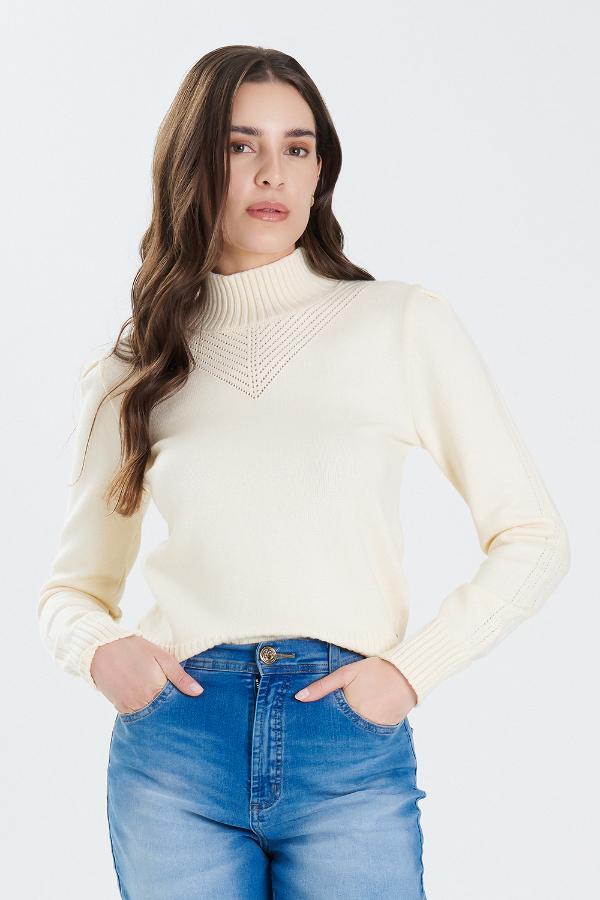 CAMISOLA TRICOT PONTO VAZADO