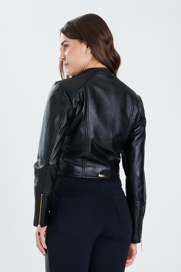 JAQUETA BIKER EM PELE LEGITIMO