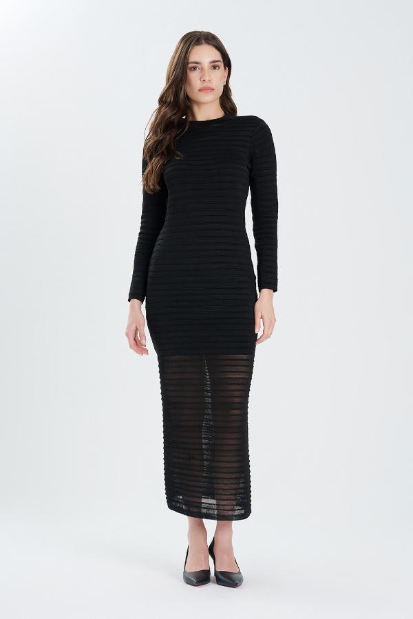 VESTIDO TRICOT DECOTE COSTAS